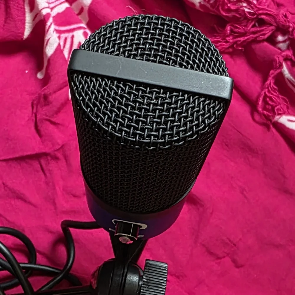 Blue and Black USB Microphone
